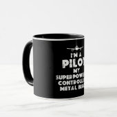 Ich bin Pilot Funny Tasse (Vorderseite Links)