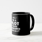 Ich bin Pilot Funny Tasse (VorderseiteRechts)