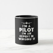 Ich bin Pilot Funny Tasse (Zentrum)