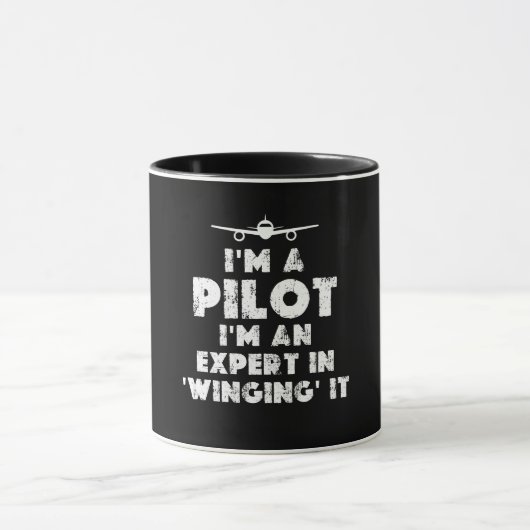 Ich bin Pilot Funny Tasse (Zentrum)