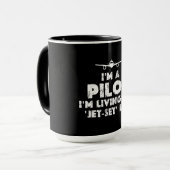 Ich bin Pilot Funny Tasse (Vorderseite Links)