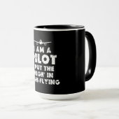 Ich bin Pilot Funny Tasse (VorderseiteRechts)
