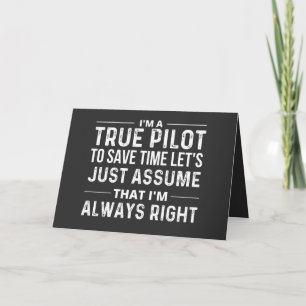 Ich bin Pilot - um Zeit retten, nehmen wir einfach Feiertagskarte