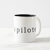 Ich bin Pilote Zweifarbige Tasse (VorderseiteRechts)