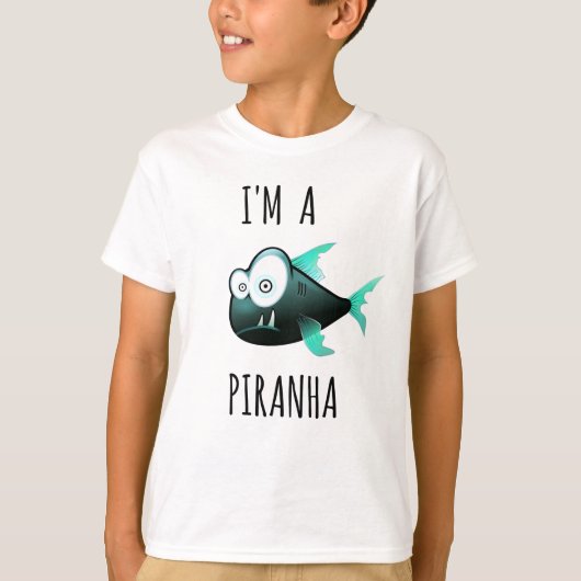 Ich bin PIRANHA T-Shirt (Vorderseite)