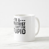 Ich bin Podiatristin, aber ich kann den Dummkopf n Kaffeetasse (VorderseiteRechts)