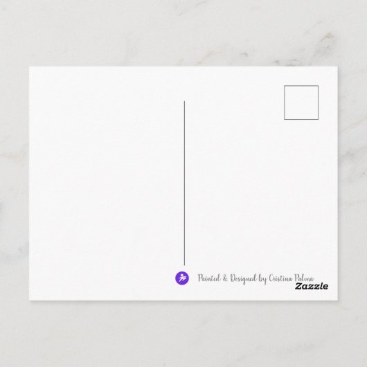 ICH BIN POEM Poscard Postkarte (Rückseite)