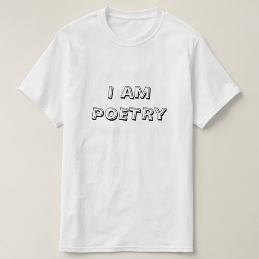 Ich bin Poesie-T - Shirt (Design vorne)