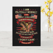 Ich bin politisch inkorrekt und sage frohe Weihnac Karte (Gelbe Blume)