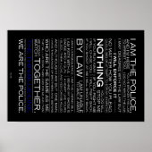 Ich bin Polizeiposter Poster (Vorne)