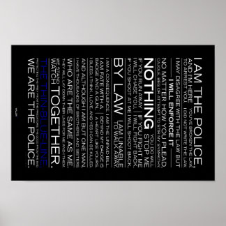 Ich bin Polizeiposter Poster