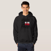 Ich bin Polnische Flagge Polen Kulturerbe Polnisch Hoodie (Vorne ganz)