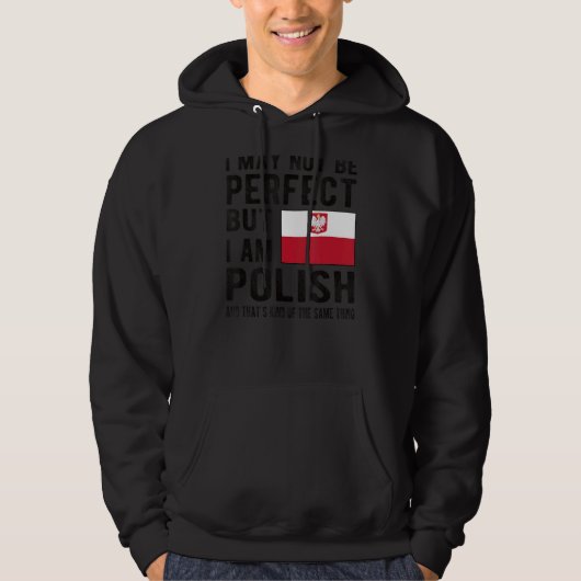 Ich bin Polnische Flagge Polen Kulturerbe Polnisch Hoodie (Vorderseite)