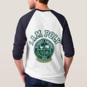 Ich bin POLY 3/4 Baseball Style Langarmshirt T-Shirt (Rückseite)
