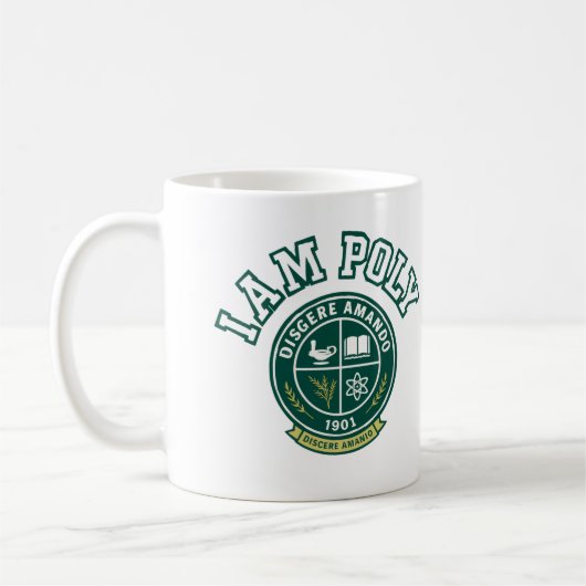 Ich bin POLY Kaffeetasse (Links)