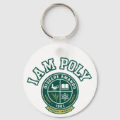 Ich bin POLY Klassischer Schlüsselanhänger (Vorderseite)