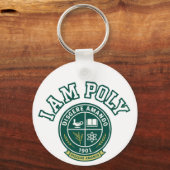 Ich bin POLY Klassischer Schlüsselanhänger (Vorderseite)