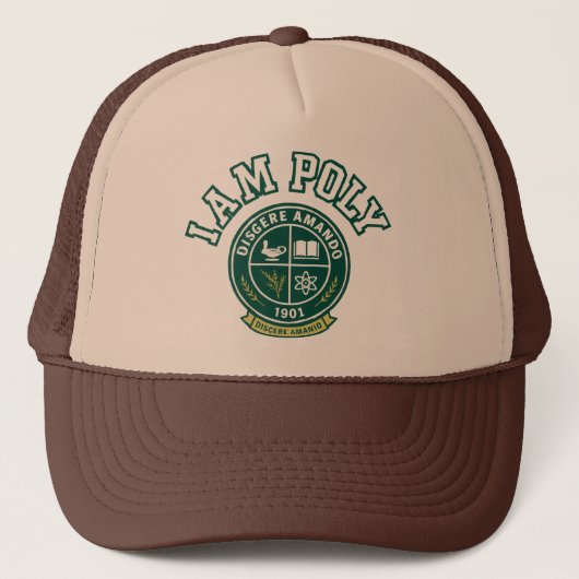 Ich bin POLY Trucker Hut Truckerkappe (Vorderseite)
