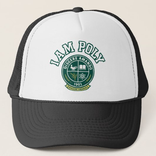 Ich bin POLY Trucker Hut Truckerkappe (Vorderseite)