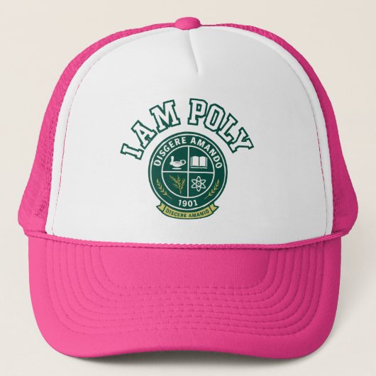 Ich bin POLY Trucker Hut Truckerkappe (Vorderseite)
