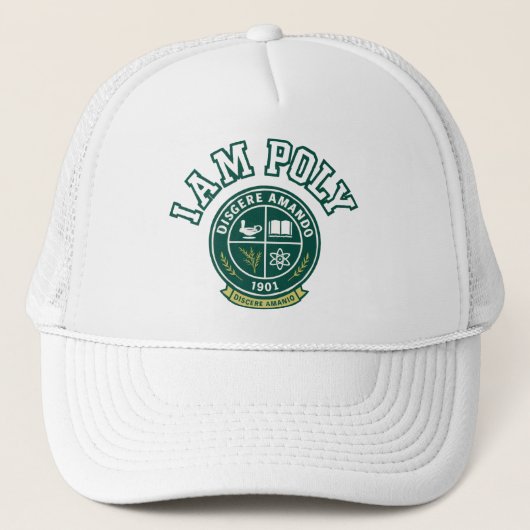 Ich bin POLY Trucker Hut Truckerkappe (Vorderseite)