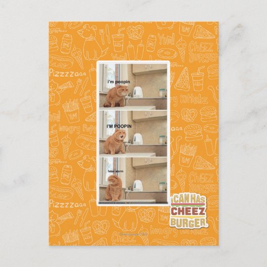 Ich bin Poopin! Postkarte (Vorderseite)