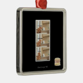 Ich bin Poopin! Silbernes Ornament (Rechts)