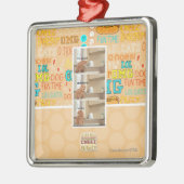 Ich bin poopin! silbernes ornament (Links)