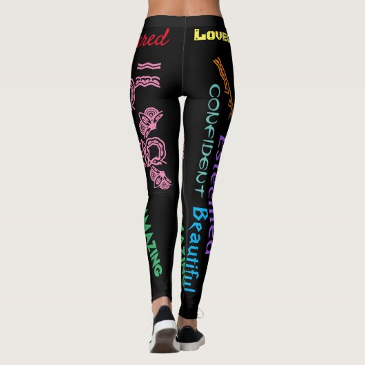 Ich bin - positiv Ich Leggings (Rückseite)