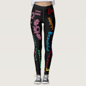 Ich bin - positiv Ich Leggings (Vorderseite)