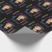 Ich BIN - Positive Black Brown Girl Affirmations Geschenkpapier (Ecke)