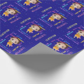 Ich BIN - Positive Black Brown Girl Affirmations Geschenkpapier (Ecke)