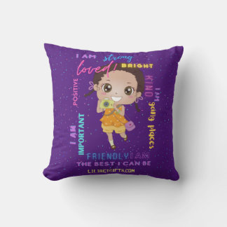Ich BIN - Positive Black Brown Girl Affirmations Kissen