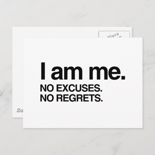 ICH BIN POSTKARTE (Vorne/Hinten)