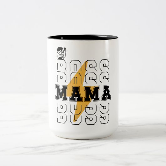 "Ich bin Power" Blitzte Tasse (Mittel)