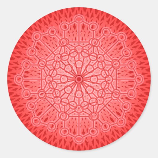 Ich BIN POWER: Muladhara - The Root Chakra Runder Aufkleber (Vorderseite)