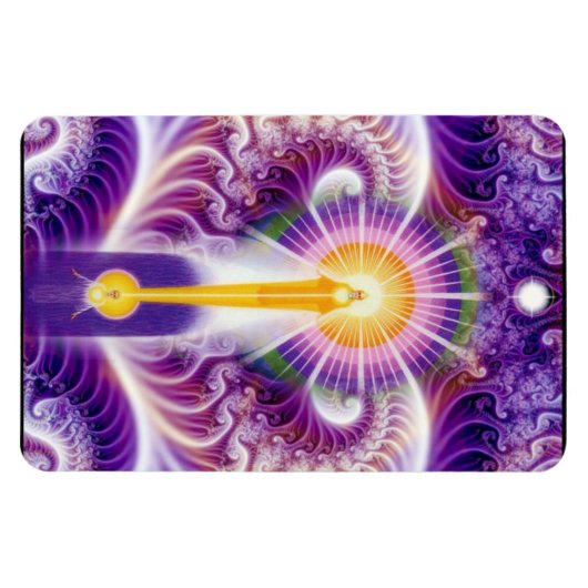 Ich bin Präsenz Fraktal Flexi Magnet (Horizontal)