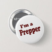 Ich bin Prepper Button (Vorne & Hinten)