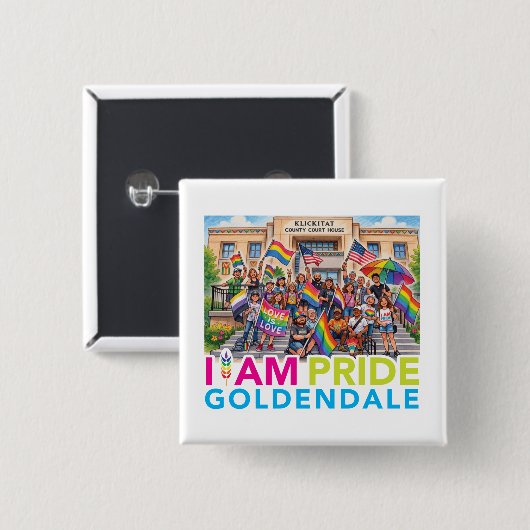 ICH BIN Pride Community  Button (Vorne & Hinten)