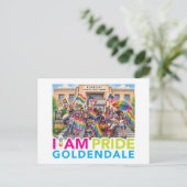 ICH BIN Pride Community Feiertagspostkarte (Stehend Vorderseite)