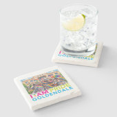 Ich bin Pride Community Stone Coaster Steinuntersetzer (Seitenansicht)