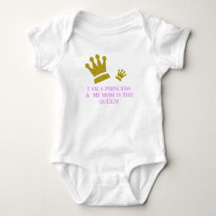 Ich bin Prinzessin, und meine Mama ist der Bodysui Baby Strampler
