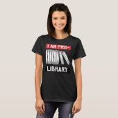 Ich bin Pro-Bibliothek T-Shirt (Vorne ganz)