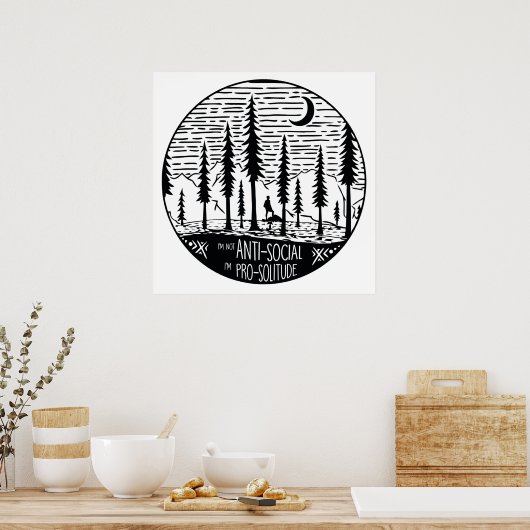 Ich bin Pro-Solitude Poster (Küche)