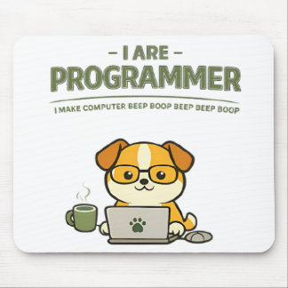 Ich bin Programmierer Beep Boop Lustiges Mauspad