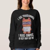 Ich bin Programmierer Cat Engineer Coder Software- Sweatshirt (Vorderseite)