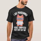 Ich bin Programmierer Cat Engineer Coder Software- T-Shirt (Vorderseite)