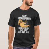 Ich bin Programmierer Computer-Beep Boop IT Dog T-Shirt (Vorderseite)