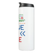 Ich bin Programmierer, ich habe kein Leben Thermosbecher (Nach rechts gedreht)