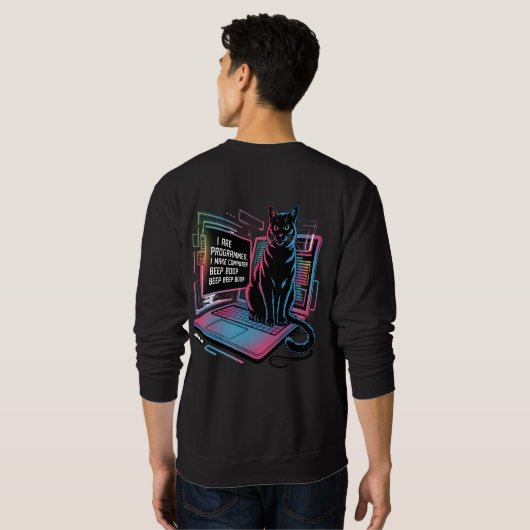 Ich bin Programmierer, ich lasse Computer BEEP BOO Sweatshirt (Schwarz voll)